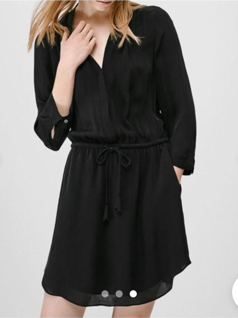 Aritzia Babaton Black Bennett Dress In Size Small